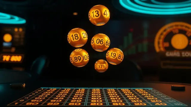Glowing golden keno balls above a digital keno grid in a dark crypto casino setting